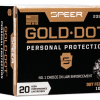 Speer Gold Dot Personal Protection Handgun Ammo Nickel Plated Brass .327 FED 20-Rounds 100 Grain HP