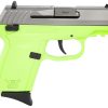 SCCY CPX-1 Gen3 Stainless / Lime Green 9mm 3.1" Barrel 10-Rounds