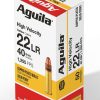 Aguila Super Extra High Velocity Brass .22 LR 40 Grain 50-Rounds CPSP