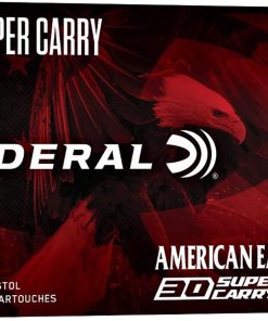 Federal American Eagle Brass .30 Super Carry 100-Grain 50-Rounds FMJ