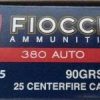 Fiocchi Extrema XTP .380 ACP 90GR HP 25Rds