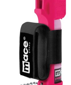 Mace Sport Pepper Spray Pink / Black 12ft Range with Adjustable Strap and Keychain