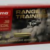 NORMA AMMUNITION RANGE AND TRAINING 38 SPECIAL 158GR FULL METAL JACKET 50 ROUNDS PER BOX
