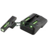 Truglo Brite-Site TFX Sights  Black  Fits Novak LoMount bases with .260 Front & .450 rear  (1911 5 inch Government .45ACP)