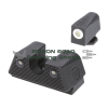 Truglo Tritium X Night Sights Low Set Green/White for Glock