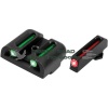 Truglo Brite-Site Fiber Optic Sights Black Fits Glock 42  Front Red Rear Green