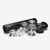 9″Lx1.7″OD All Aluminum Solvent Trap Kit with K Dry Storage Cups (1/2×28 or 5/8×24)