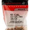 Winchester Centerfire Handgun 45 Caliber 230-Grain 100-Count TCFMJ