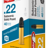 Aguila Subsonic Brass .22 LR 40-Grain 50-Rounds LSP