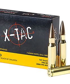 PMC Ammunition X-Tac Brass 7.62 X 51 / .308 147-Grain 20-Rounds FMJBT